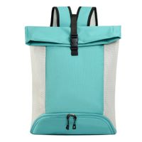 Men's Solid Color Nylon Zipper Fashion Backpack Hiking Backpack sku image 7