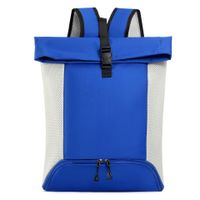 Men's Solid Color Nylon Zipper Fashion Backpack Hiking Backpack sku image 5