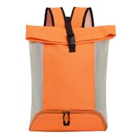 Men's Solid Color Nylon Zipper Fashion Backpack Hiking Backpack sku image 8