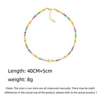 Vacation Colorful Mixed Materials Beaded Knitting Women's Necklace main image 7