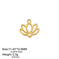 1 Piece Stainless Steel Leaf Flower Polished Pendant sku image 14