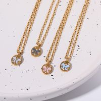 201 Stainless Steel 304 Stainless Steel Titanium Steel Gold Plated IG Style Plating Butterfly Pendant Necklace main image 6
