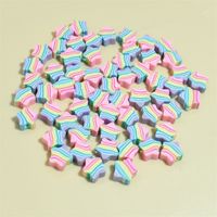 100 PCS/Package Soft Clay Pentagram Heart Shape Flower Beads sku image 1