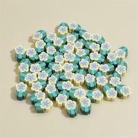 100 PCS/Package Soft Clay Flower Beads main image 2
