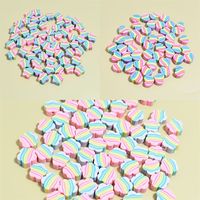 100 PCS/Package Soft Clay Pentagram Heart Shape Flower Beads main image 1