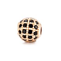 1 Piece Copper Zircon Ball Beads sku image 4