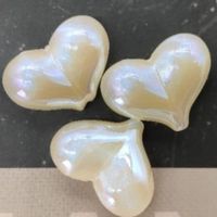 1 Piece ABS Heart Shape Beads main image 4