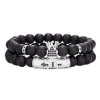 Hip Hop Geométrico Corona Vidrio Unisexo Pulsera main image 4