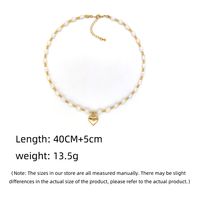 Sweet Geometric Freshwater Pearl Copper Plating 18k Gold Plated Necklace main image 6
