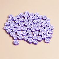 100 PCS/Package Soft Clay Flower Beads main image 5