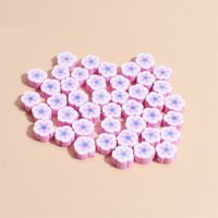 100 PCS/Package Soft Clay Flower Beads sku image 2