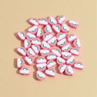 100 PCS/Package Soft Clay Clouds Rainbow Beads sku image 9