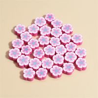 100 PCS/Package Soft Clay Flower Beads sku image 3