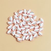 100 PCS/Package Soft Clay Clouds Rainbow Beads sku image 8