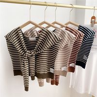 Women's Simple Style Stripe Polyester Scarf main image 3