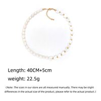 Lady Heart Shape Freshwater Pearl Shell Beaded Knitting Necklace main image 4