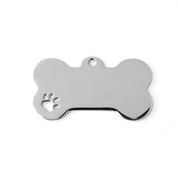 1 Piece Simple Style Paw Print Unforgettable Stainless Steel Plating Pendant Jewelry Accessories sku image 1
