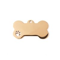 1 Piece Simple Style Paw Print Unforgettable Stainless Steel Plating Pendant Jewelry Accessories sku image 8