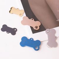 1 Piece Simple Style Paw Print Unforgettable Stainless Steel Plating Pendant Jewelry Accessories main image 4