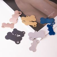 1 Piece Simple Style Paw Print Unforgettable Stainless Steel Plating Pendant Jewelry Accessories main image 1