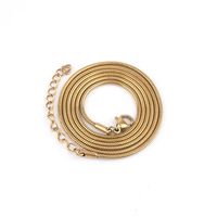 Titanium Steel Basic Simple Style Solid Color Plating Necklace main image 5