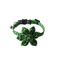 Casual Simple Style Cloth St. Patrick Shamrock Bow Knot Pet Scarf Pet Collar sku image 7