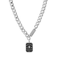 Titanium Steel Hip-Hop Letter Polishing Plating Pendant Necklace main image 1