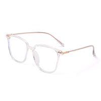 Classic Style Solid Color Resin Square Full Frame Optical Glasses sku image 3