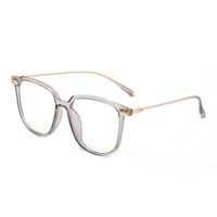 Classic Style Solid Color Resin Square Full Frame Optical Glasses sku image 1
