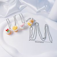 Süß Frucht Kuchen Synthetik Dreidimensional Unisex Halskette Mit Anhänger sku image 7
