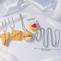 Süß Frucht Kuchen Synthetik Dreidimensional Unisex Halskette Mit Anhänger sku image 11