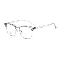 Simple Style Solid Color Resin Oval Frame Full Frame Optical Glasses main image 2