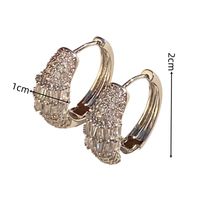 1 Pair Elegant Geometric Solid Color Inlay Copper Zircon Earrings main image 2