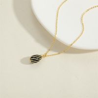 Kupfer Vintage-stil Einfacher Stil Wassertropfen Emaille Überzug Halskette Mit Anhänger main image 6