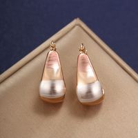 1 Pair Xuping Simple Style Solid Color Plating Copper Alloy Earrings main image 4