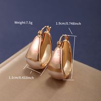 1 Paar Xuping Einfacher Stil Einfarbig Überzug Kupferlegierung Ohrringe sku image 3