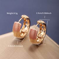 1 Pair Xuping Simple Style Solid Color Plating Copper Alloy Earrings sku image 4