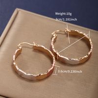 1 Pair Xuping Simple Style Solid Color Plating Copper Alloy Earrings sku image 1