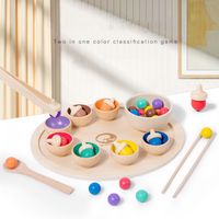 Table & Floor Games Solid Color Wood Toys sku image 3