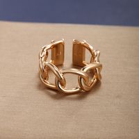 Wholesale Rock Xuping Streetwear Solid Color Alloy Copper Plating Braid Open Rings main image 1
