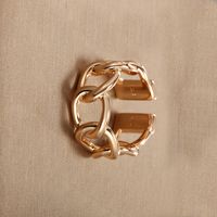 Wholesale Rock Xuping Streetwear Solid Color Alloy Copper Plating Braid Open Rings main image 3