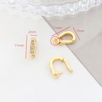 1 Piece Copper Solid Color Jewelry Buckle Simple Style sku image 8