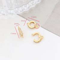 1 Piece Copper Solid Color Jewelry Buckle Simple Style sku image 11