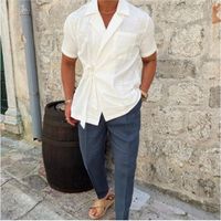 Men's Solid Color Blouse Men's Clothing main image 2