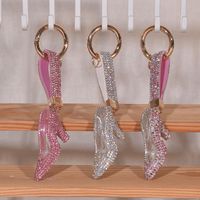 Simple Style Classic Style Solid Color Artificial Wool Alloy Inlay Rhinestones Keychain main image 1