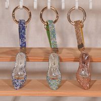 Simple Style Classic Style Solid Color Artificial Wool Alloy Inlay Rhinestones Keychain main image 5
