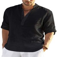 Hombres Color Sólido Blusa Ropa Hombre main image 3