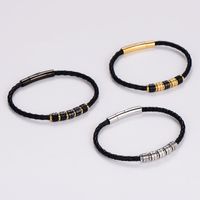 Casual Geometric Stainless Steel Men's Wristband main image 1