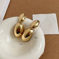 1 Pair Vintage Style Oval Plating Iron Drop Earrings main image 7
