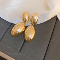 1 Pair Vintage Style Oval Plating Iron Drop Earrings main image 5